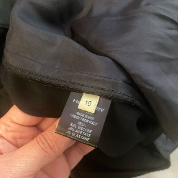 Hellessy Kooning satin trousers with shirttail overlay, size 10 - Picture 10 of 11